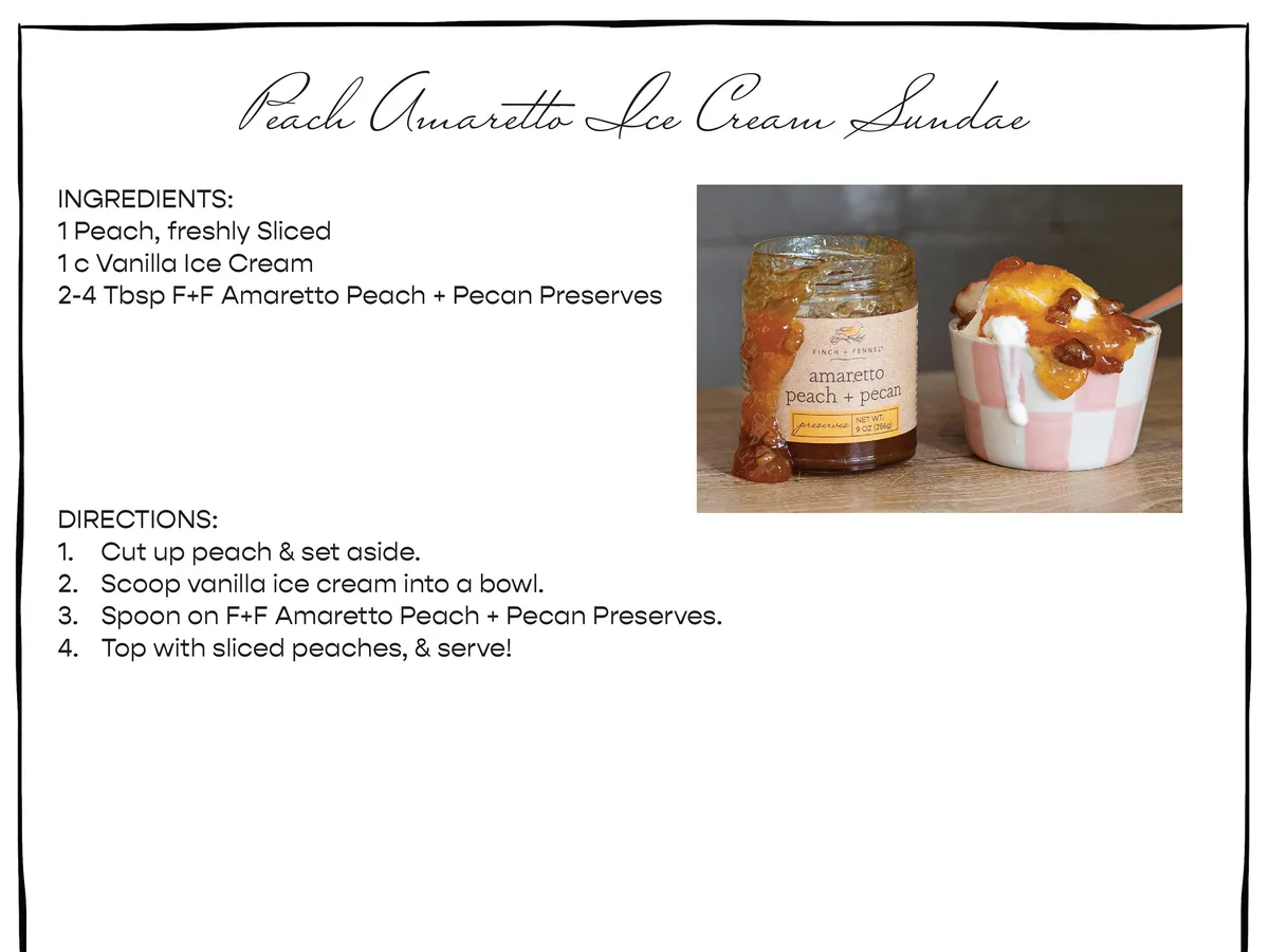 Amaretto Peach Pecan Preserves