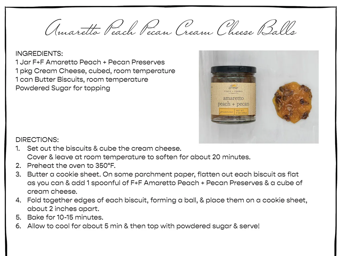 Amaretto Peach Pecan Preserves