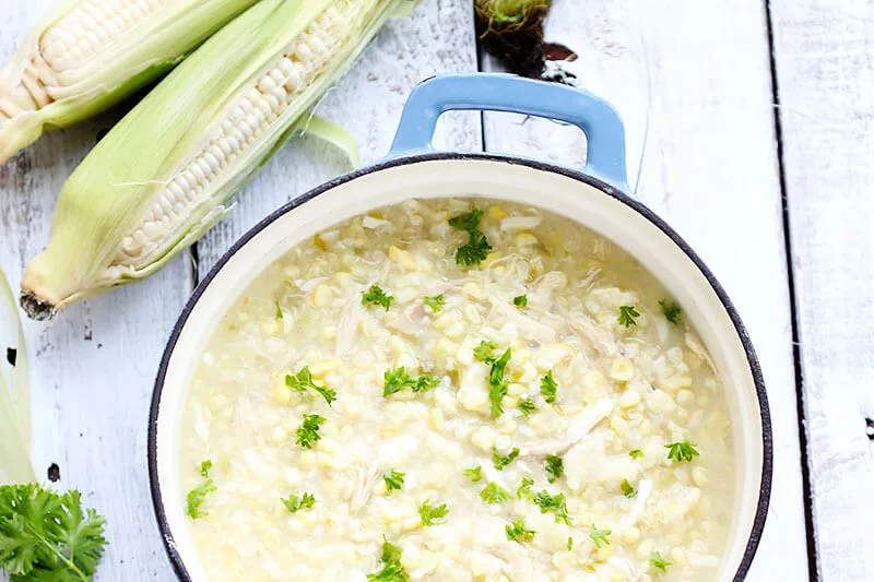 Amish-Style Chicken and Corn Soup