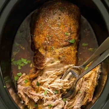 Apple-Glazed Slow Cooker Pork Roast