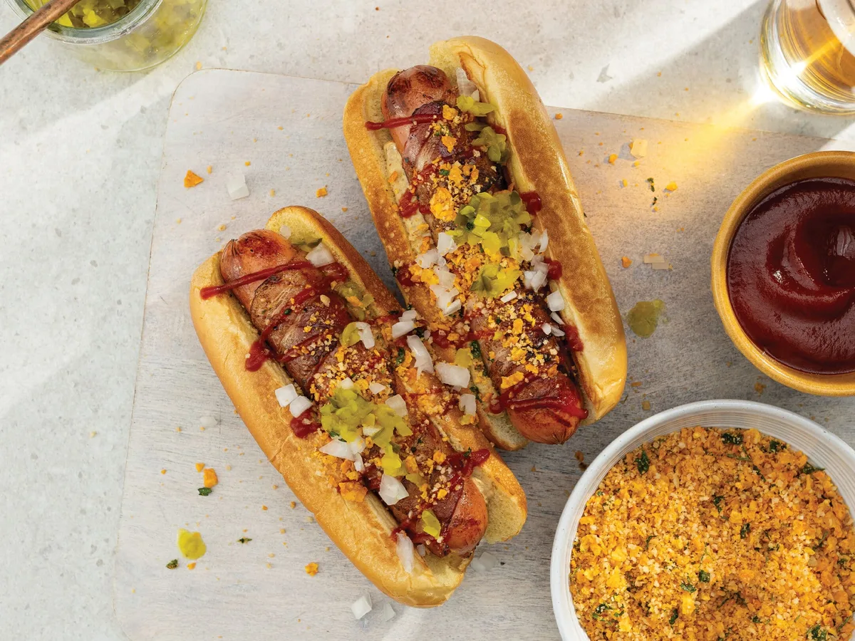 Bacon−Wrapped Franks