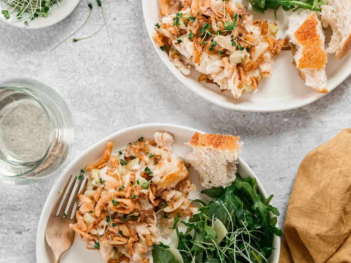 Baked Chicken Salad Casserole