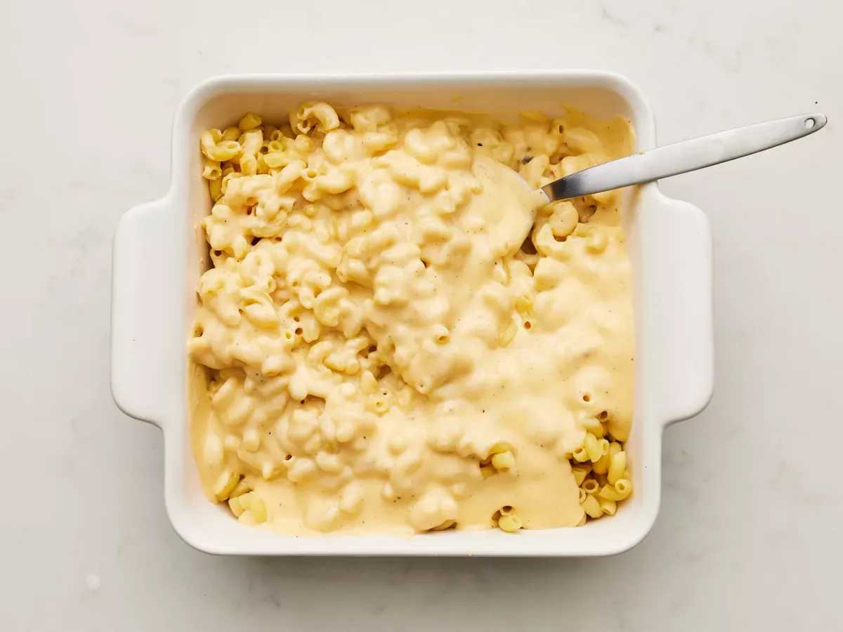Baked Macaroni, Cheese & Spinach