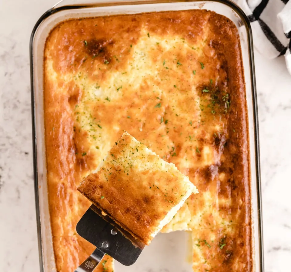 Baked Three Cheese and Egg Casserole