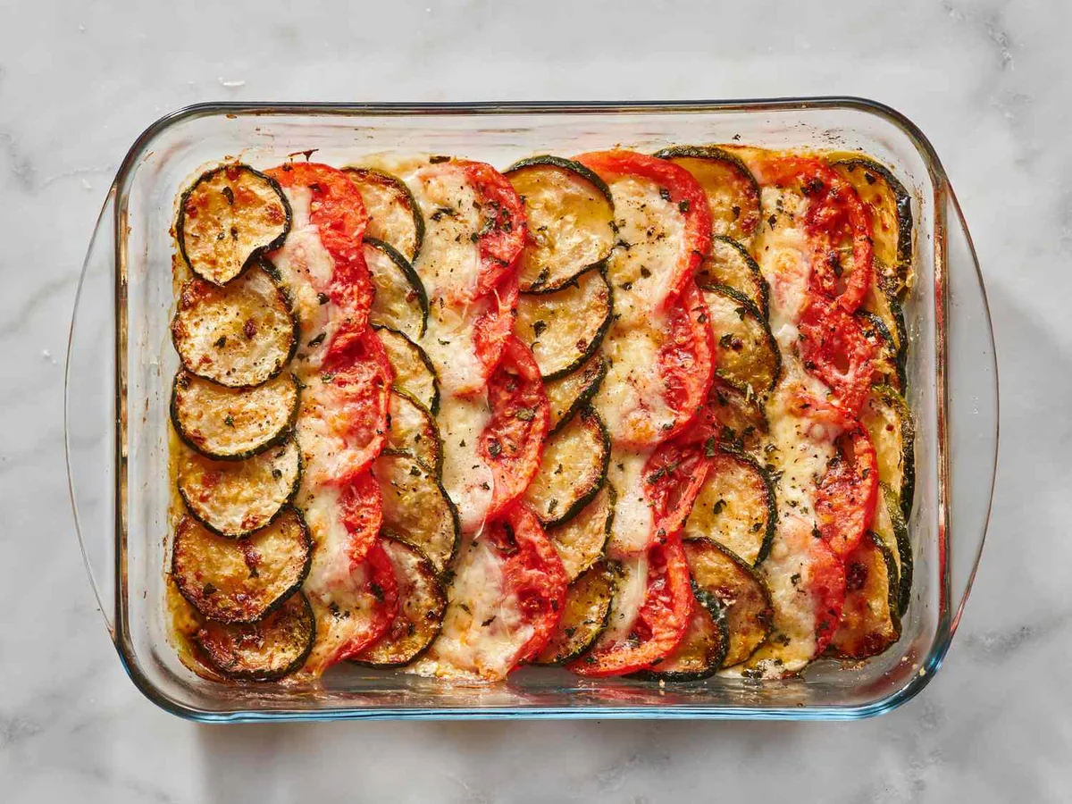 Baked Zucchini Au Gratin