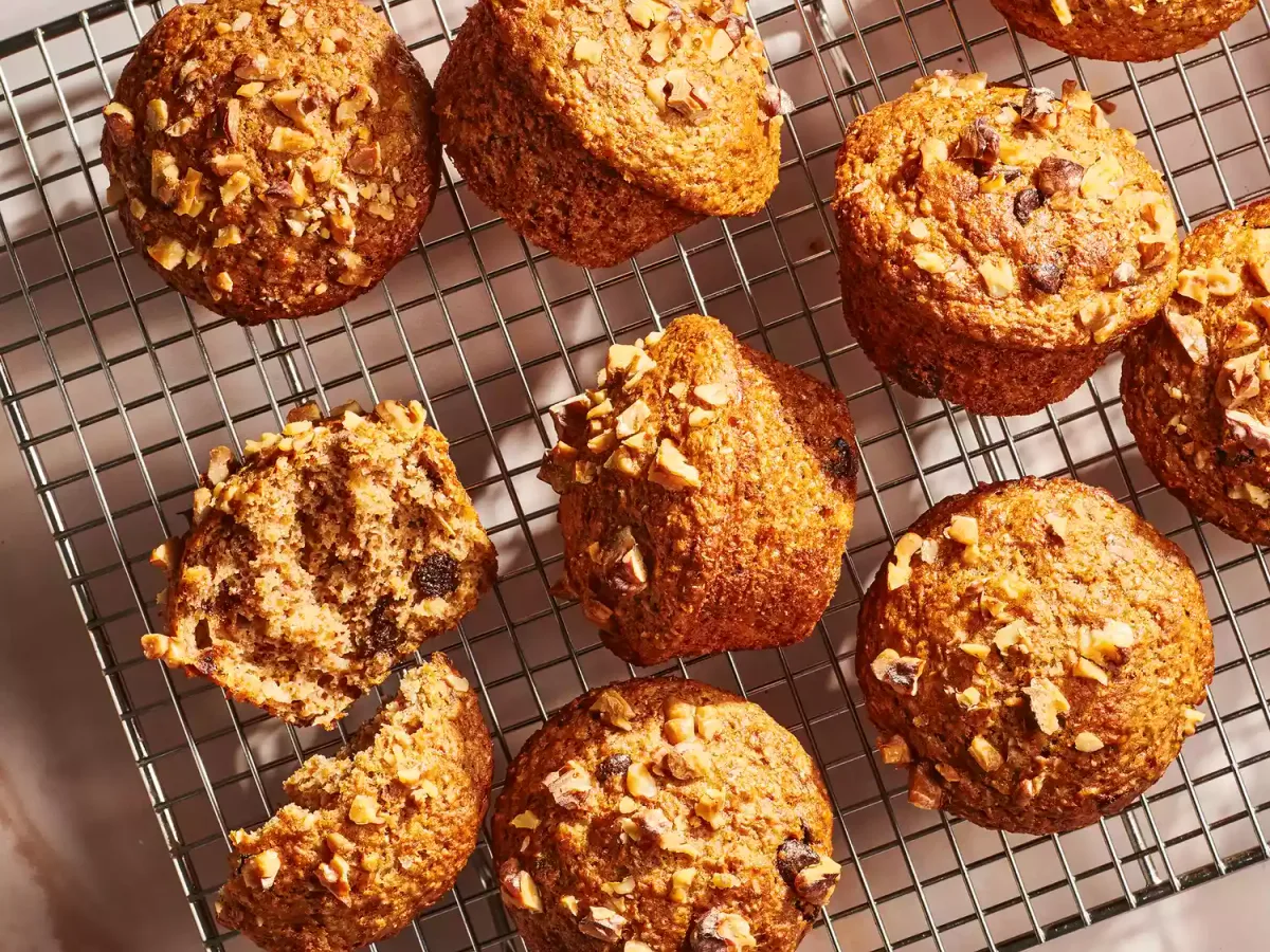 Banana Bran Cran Muffins