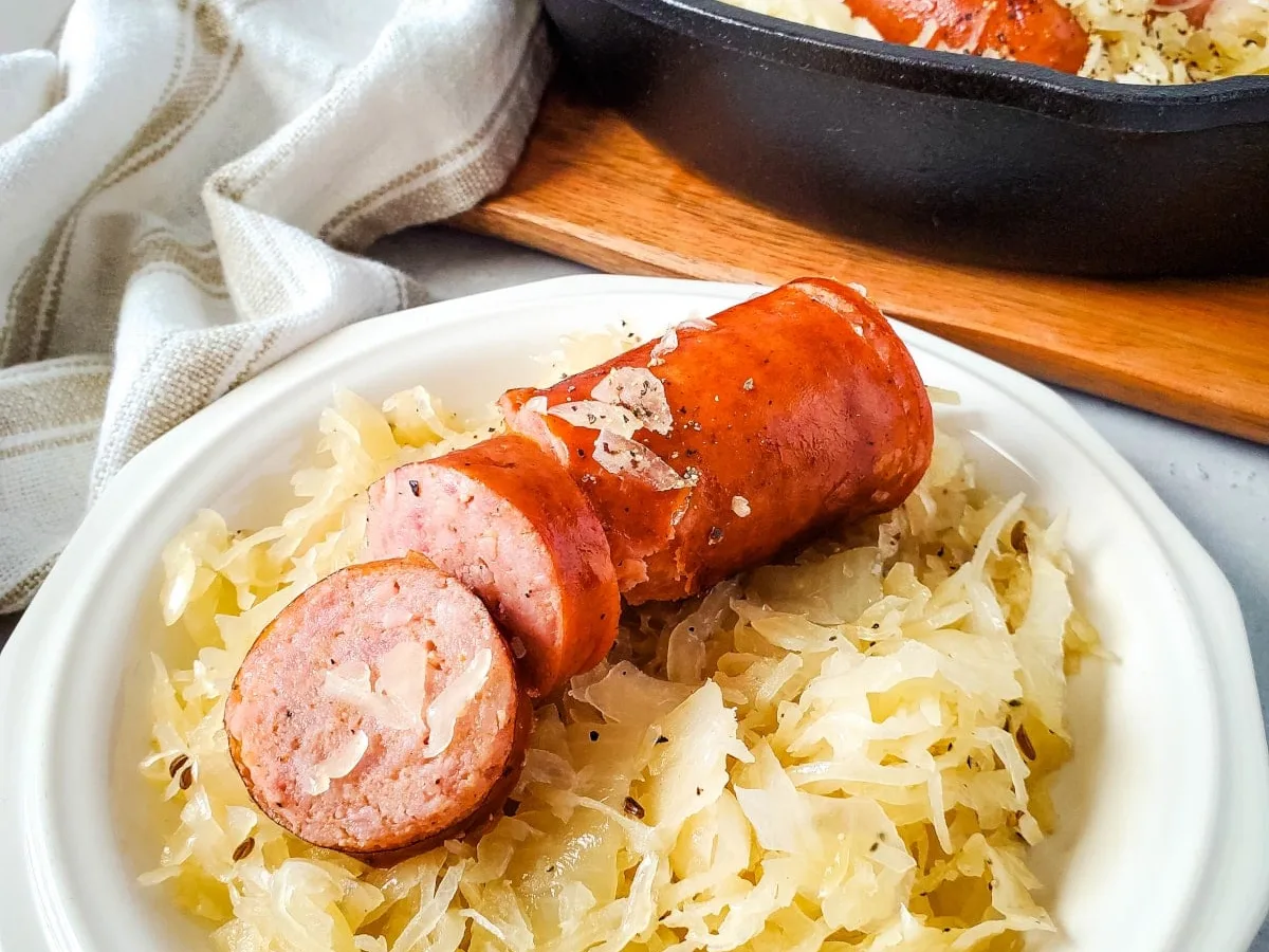 Bavarian Kielbasa and Sauerkraut