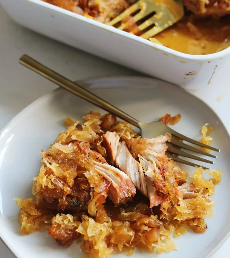Bavarian Pork and Sauerkraut Casserole
