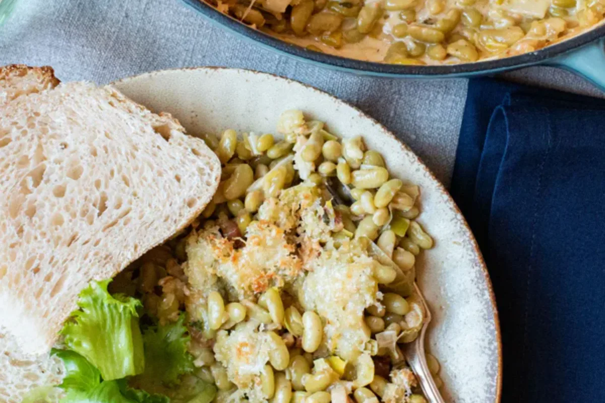 Bean and Egg au Gratin