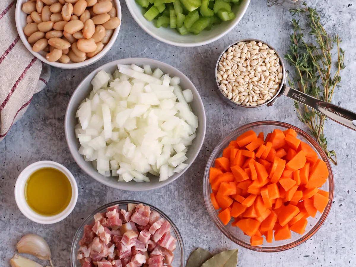 Bean, Barley & Sausage Soup