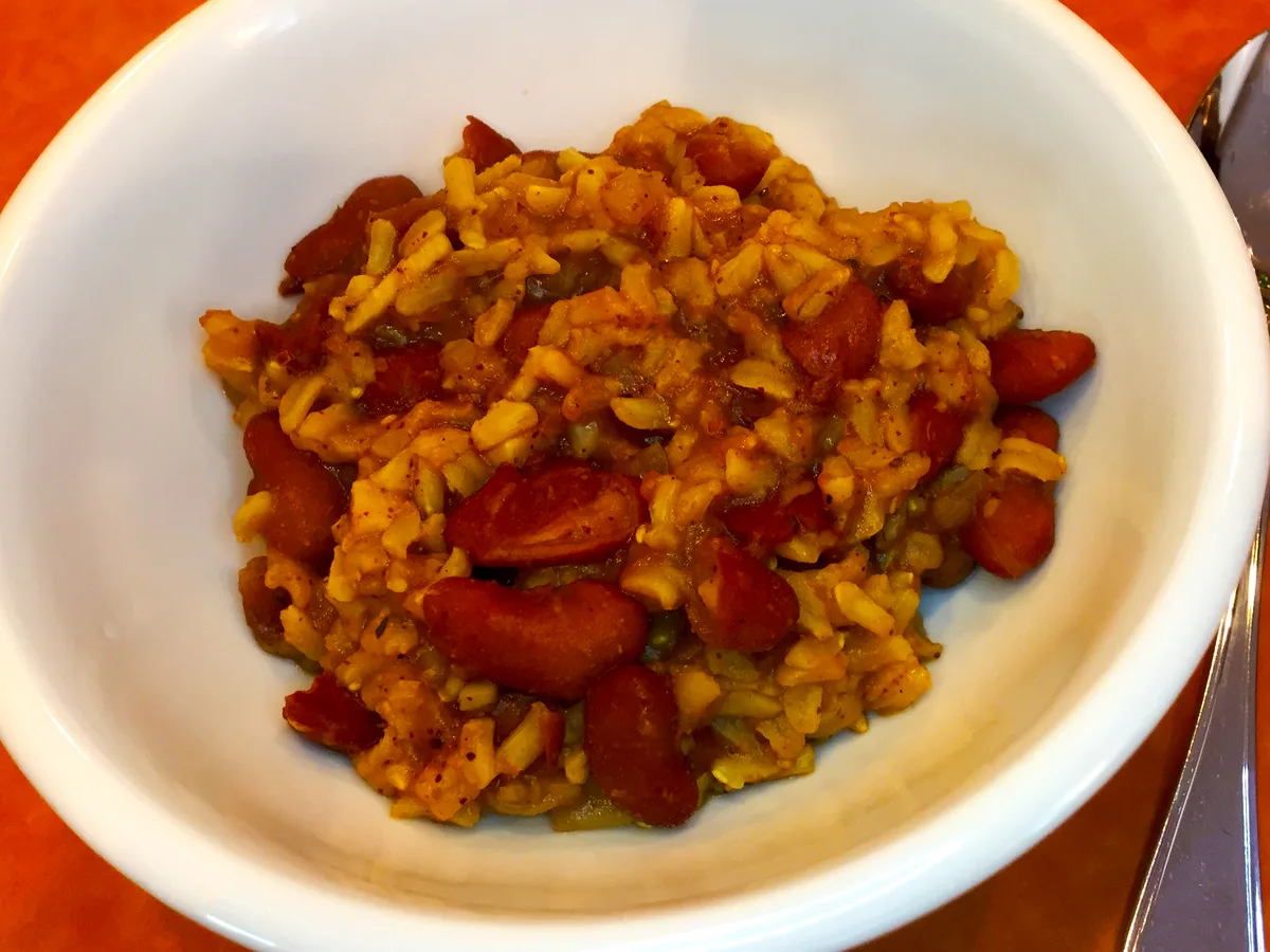 Beans and Wieners Under Cornbread