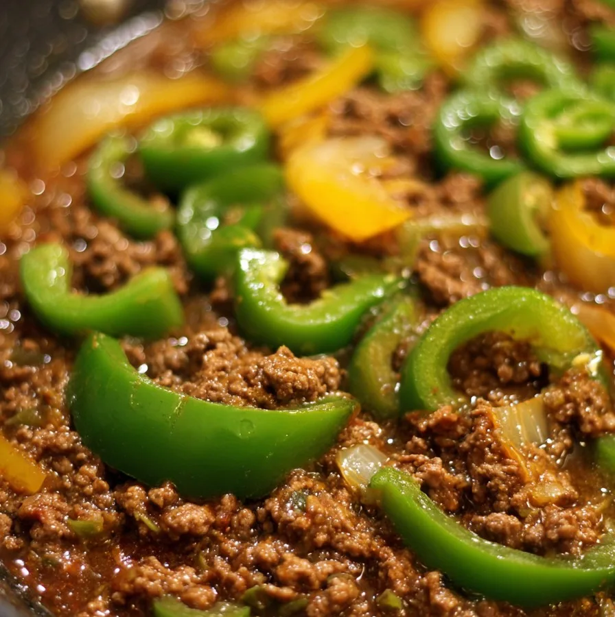 Beef with Green Peppers