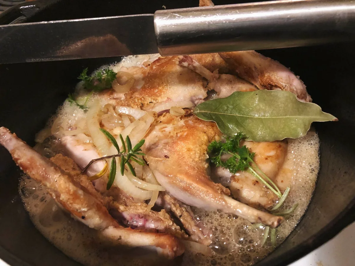 Beer Braised Rabbit