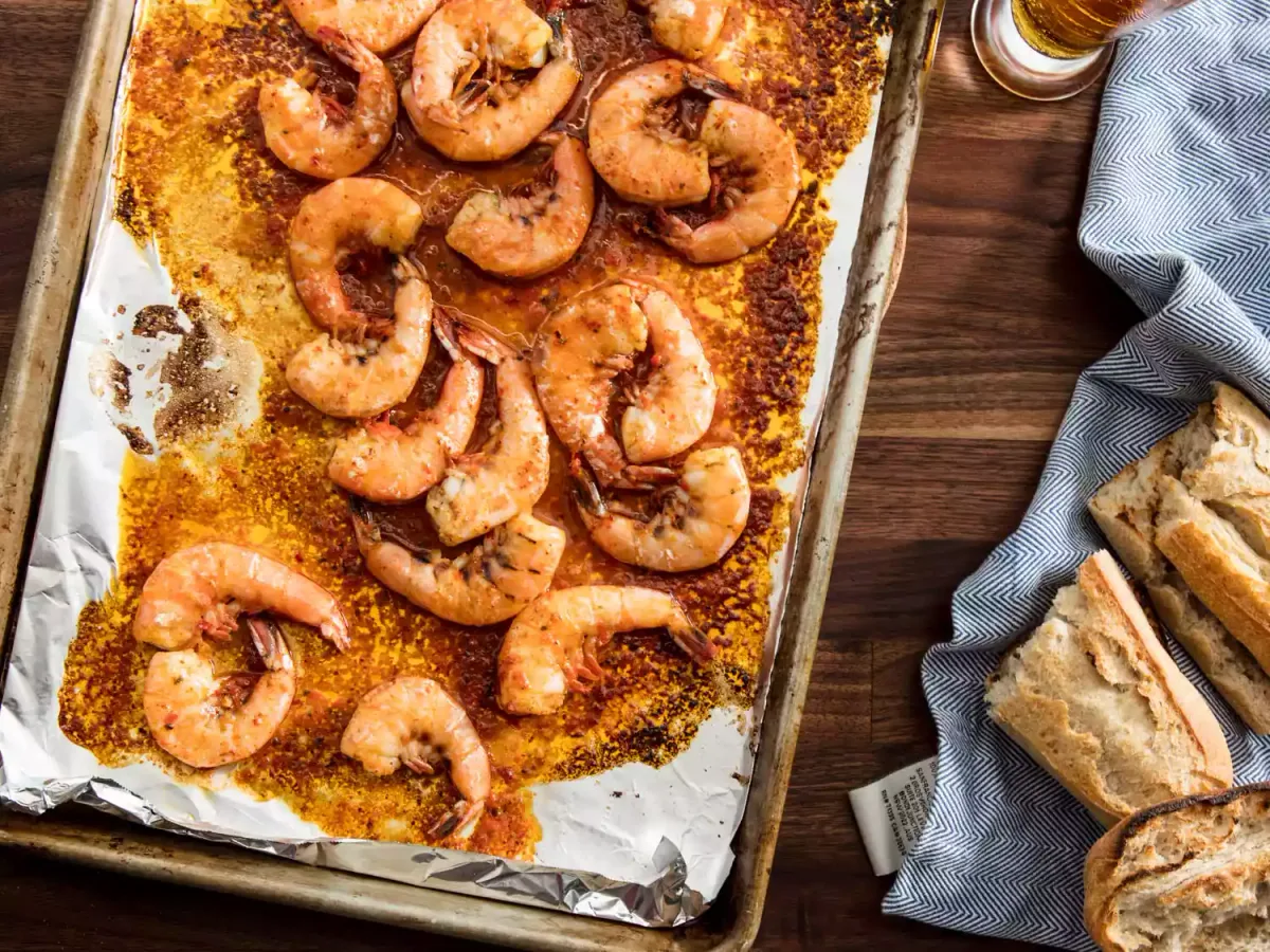 Beer-Broiled Shrimp
