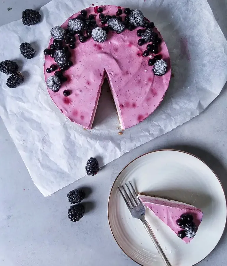 Berry Blue Layer Cheesecake