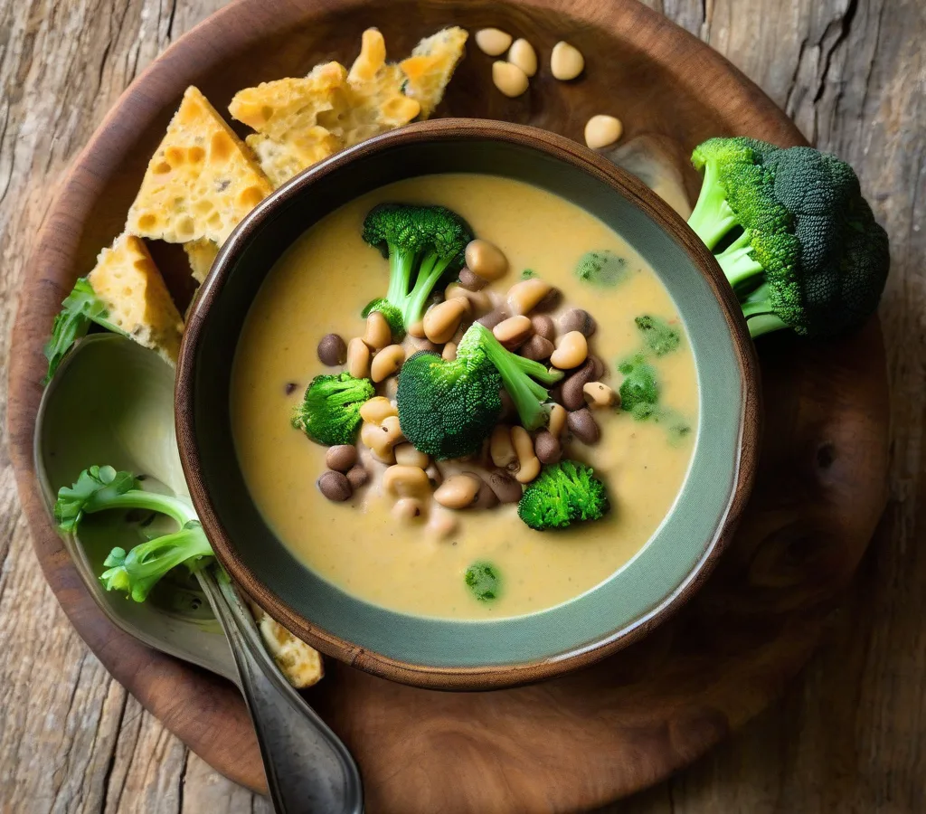 Black Eyed Pea's Broccoli−Cheese Soup