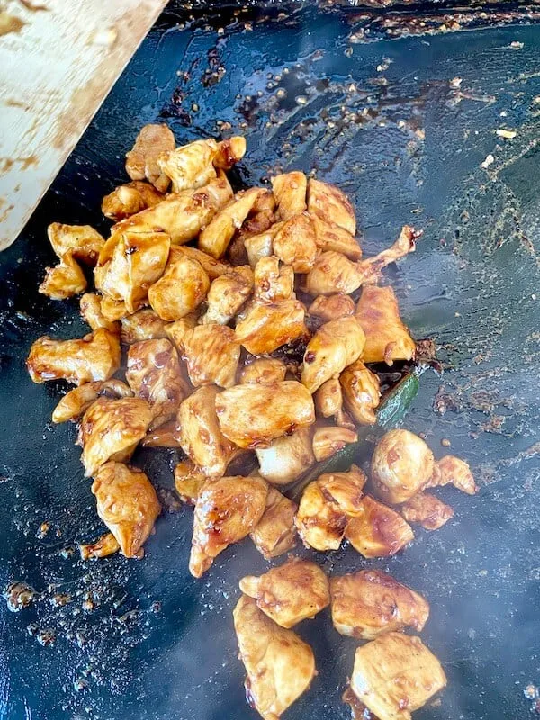 Blackstone Chicken Teriyaki Quesadillas