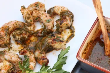 Broiled Shrimp in Beer