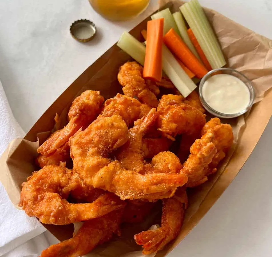 Buffalo−Style Shrimp