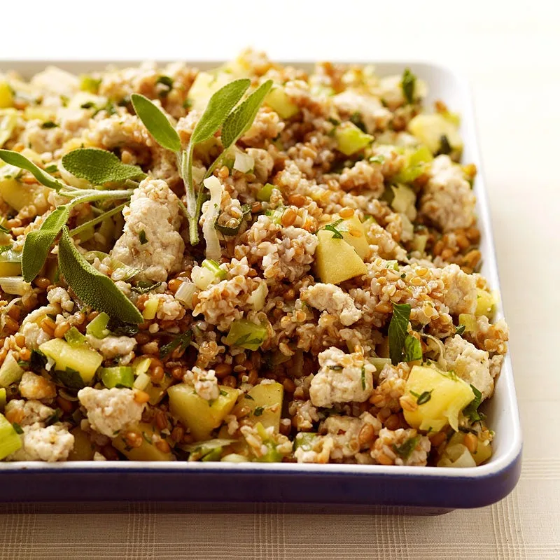 Bulgar Wheat and Fruit Stuffing