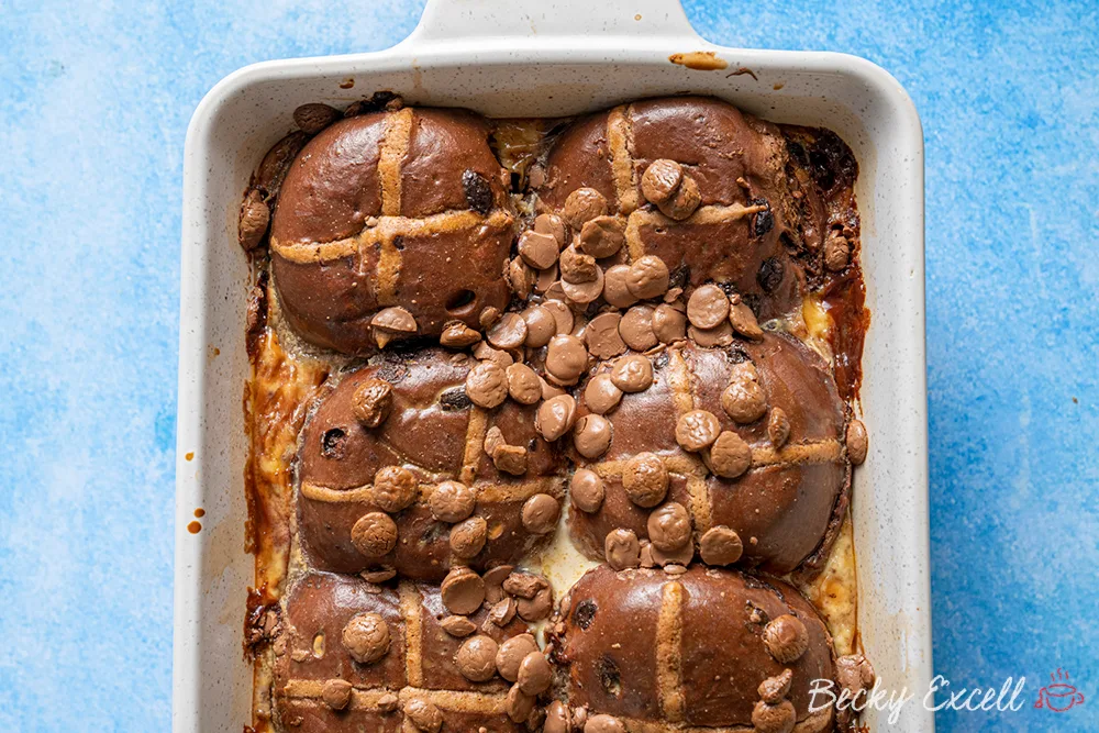 Bun and butter pudding