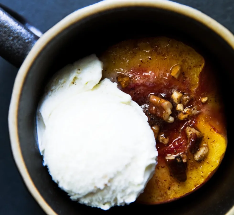 Burnt Peach Ice Cream