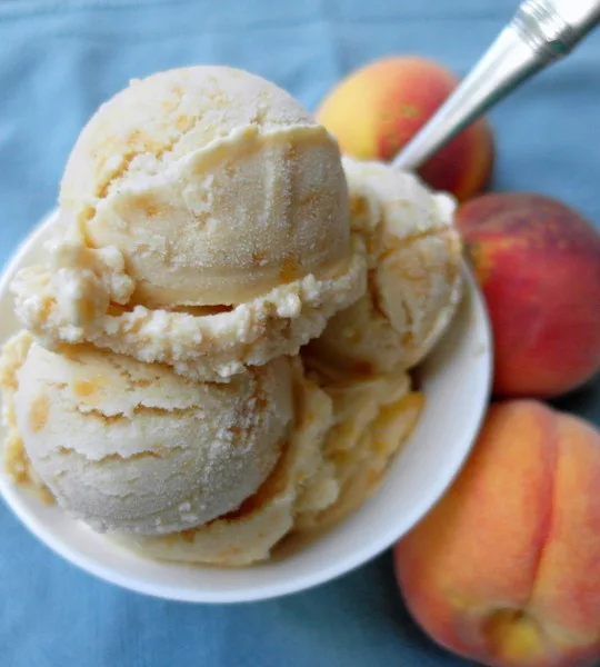 Buttermilk Peach Ice Cream