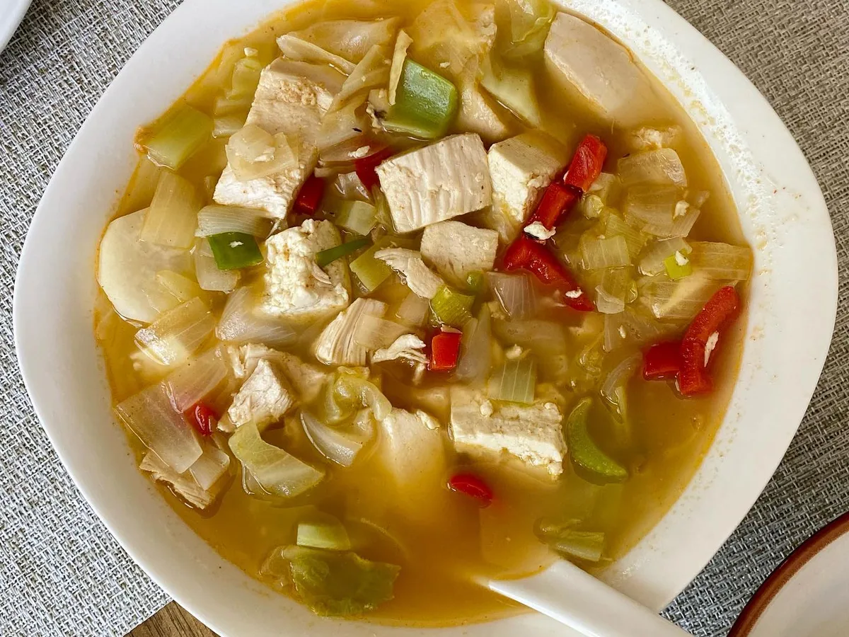 Cabbage and Tofu Soup