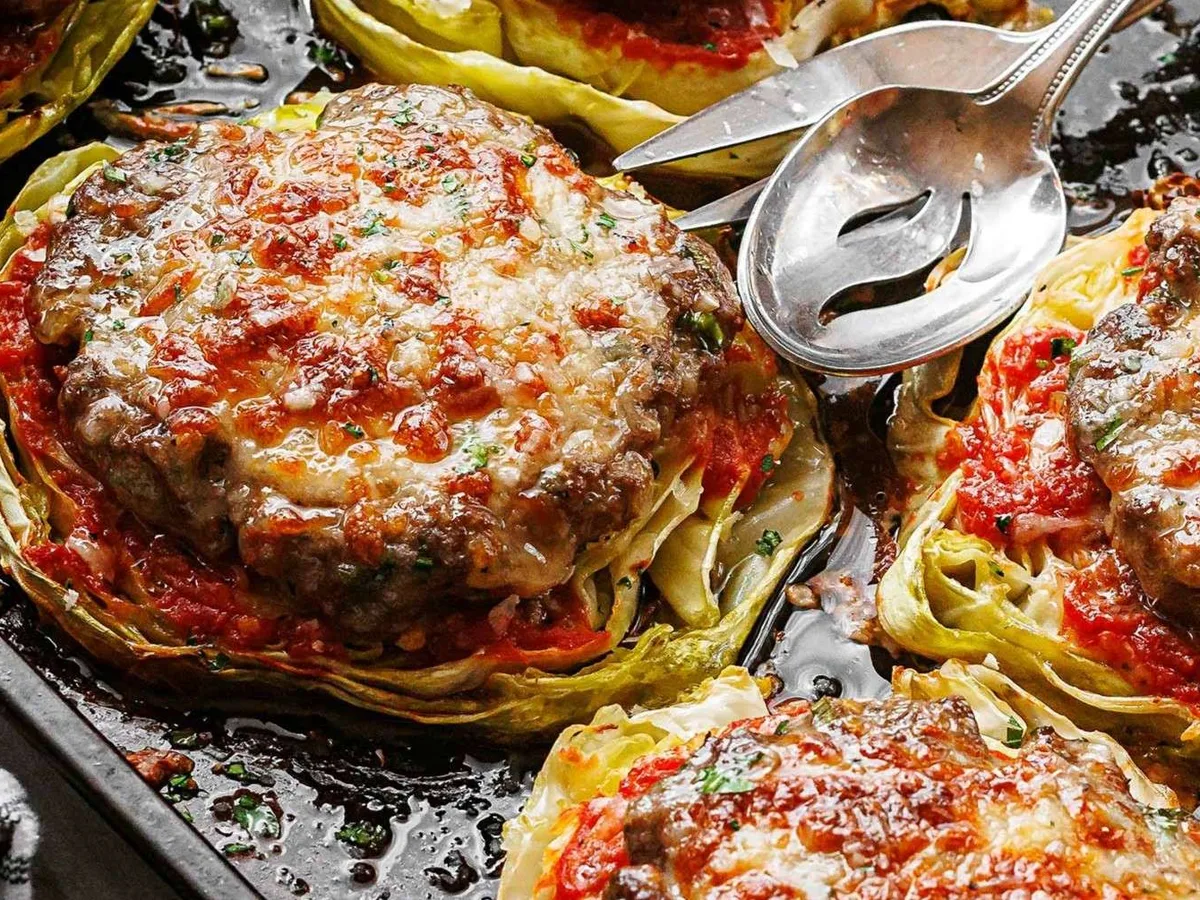 Cabbage Burger Bake