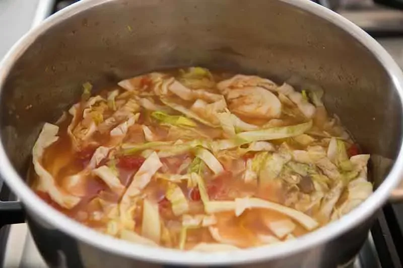 Cabbage Soup Of Cabbages and Cod