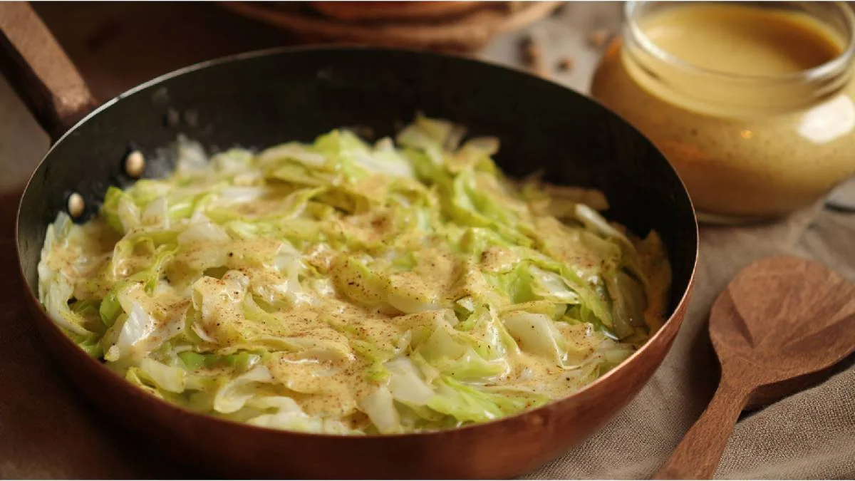 Cabbage with Mustard Sauce