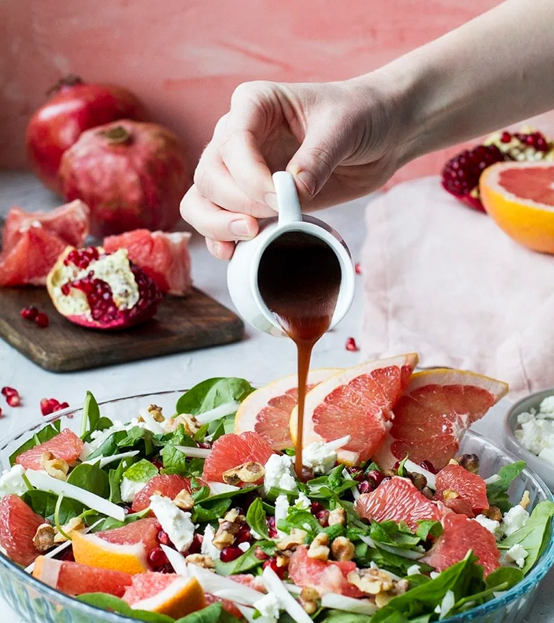 Caramelized Ruby Red Grapefruit Salad