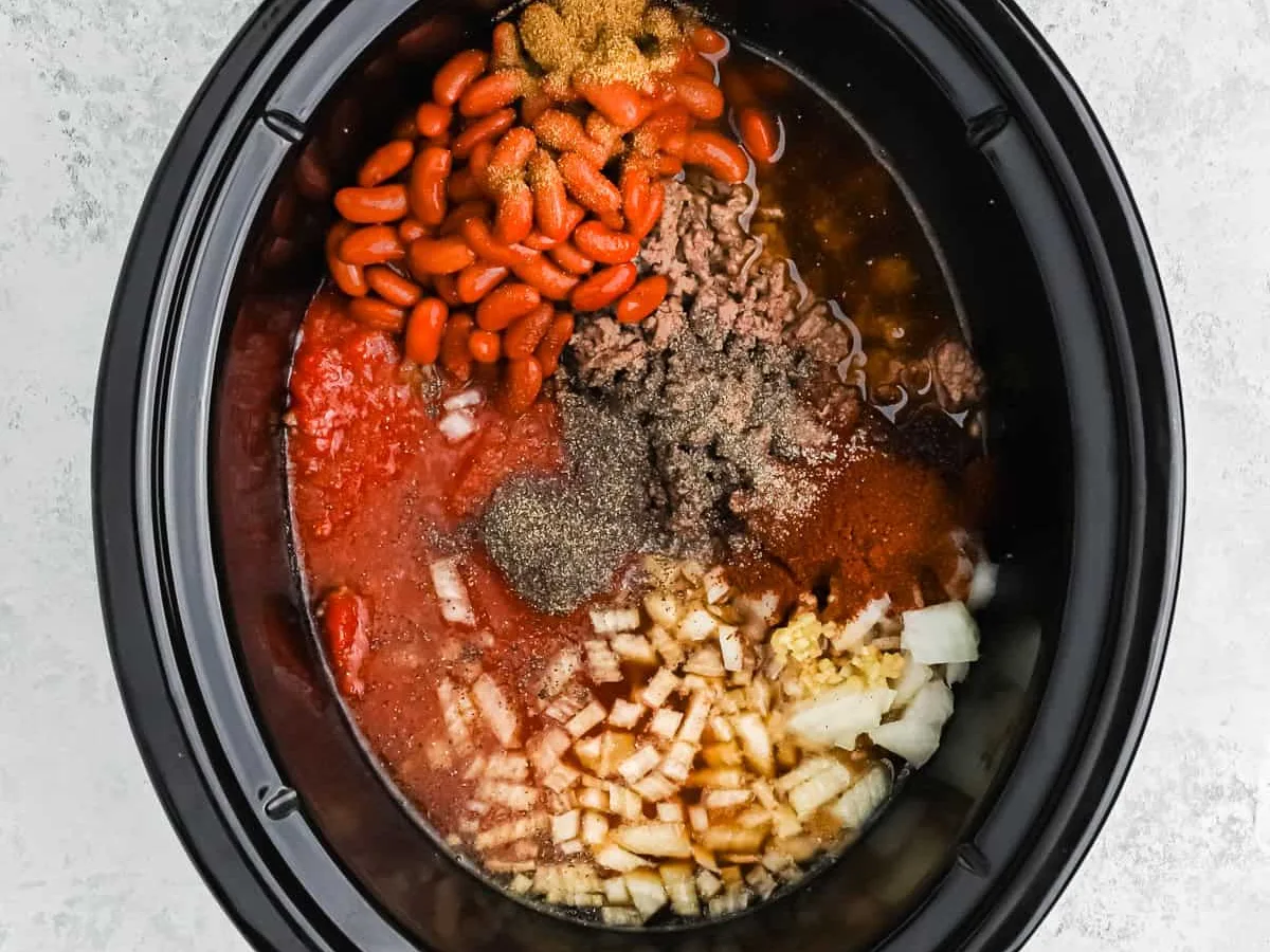 CARLO'S CHUNKY CROCK POT CHILI