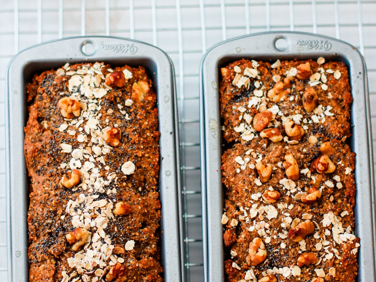 Carob Bread Crumb Brownies