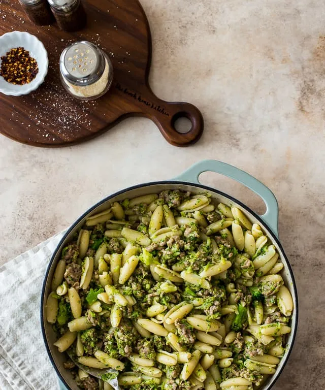Cavatelli with Sausage and Broccoli