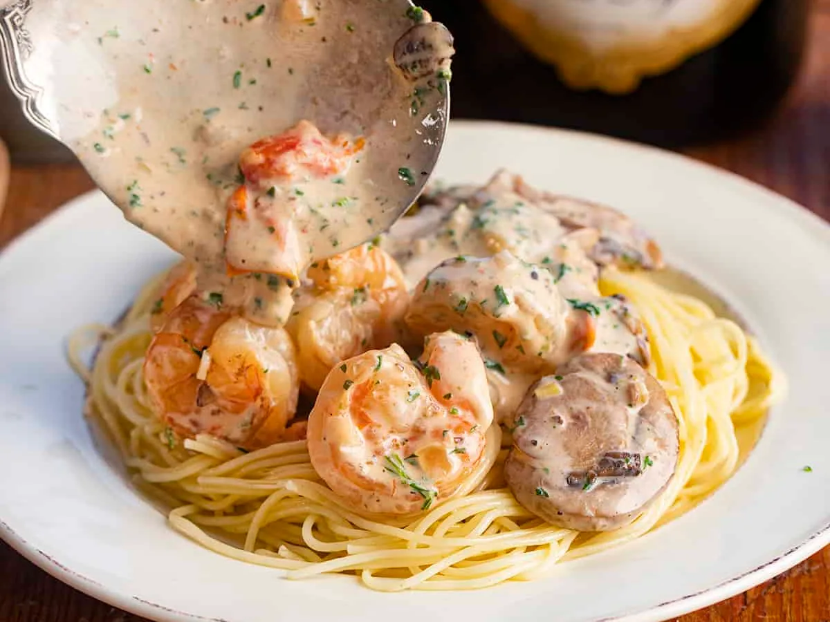 Champagne Shrimp and Pasta