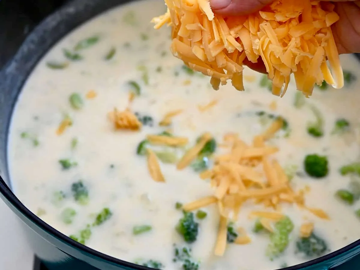 Cheddar Cheese And Beer Soup With Tempura Broccoli Florets