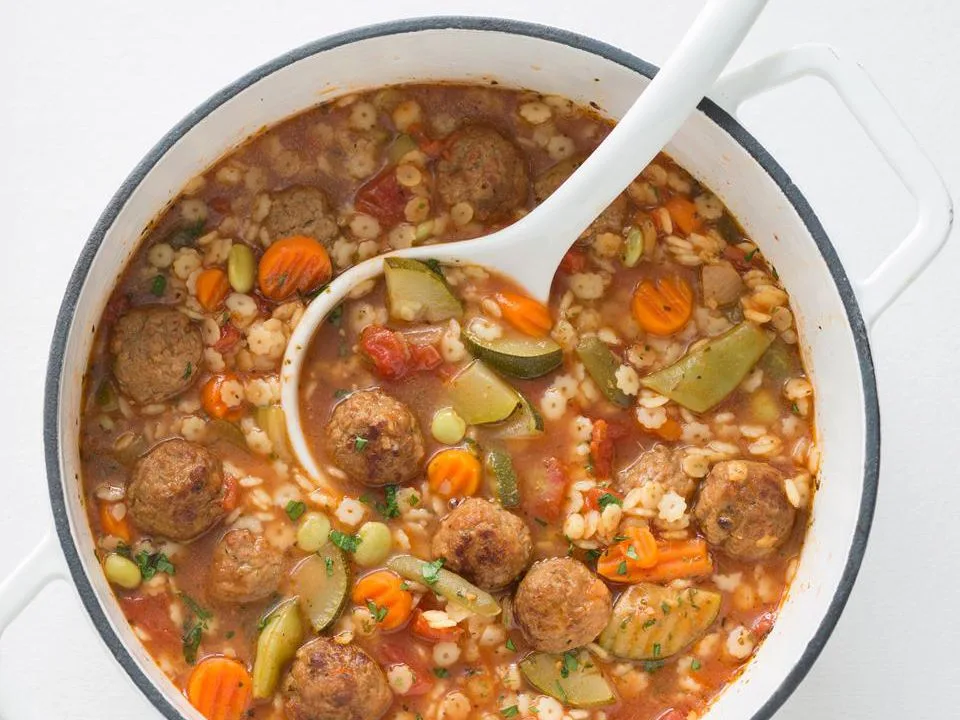 Cheese And Meatball Soup #2