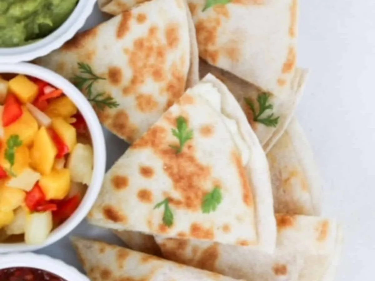 Cheese Quesadilas With Guacamole