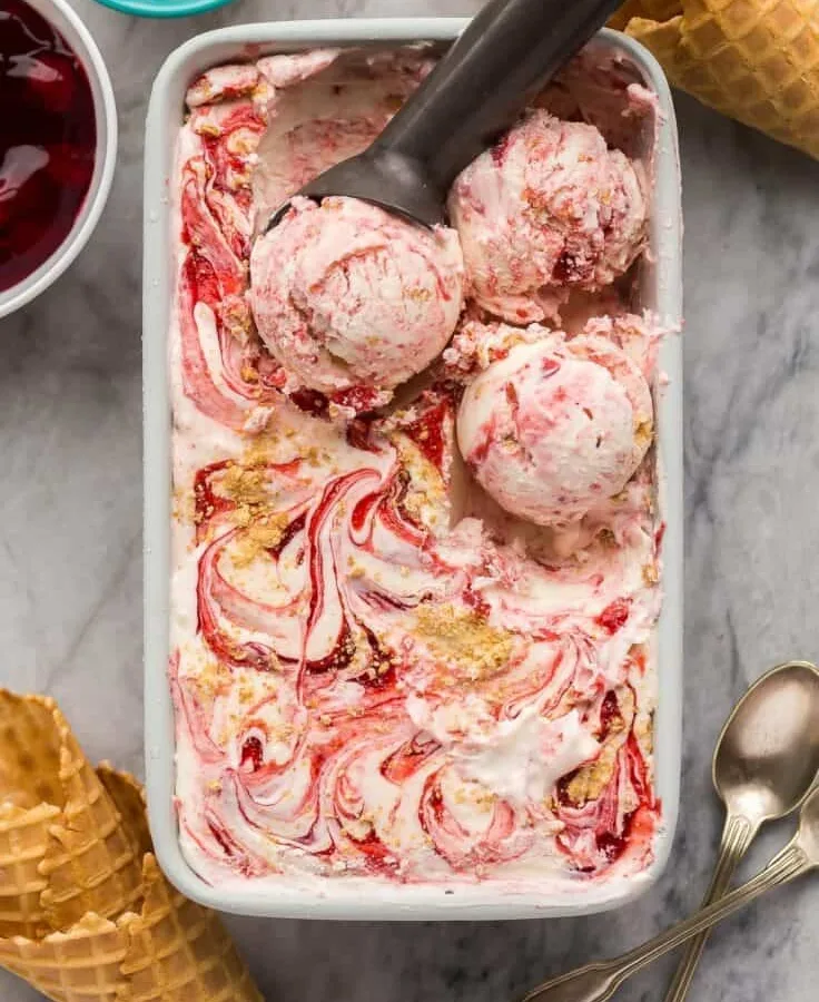 Cherry Cheesecake Ice Cream