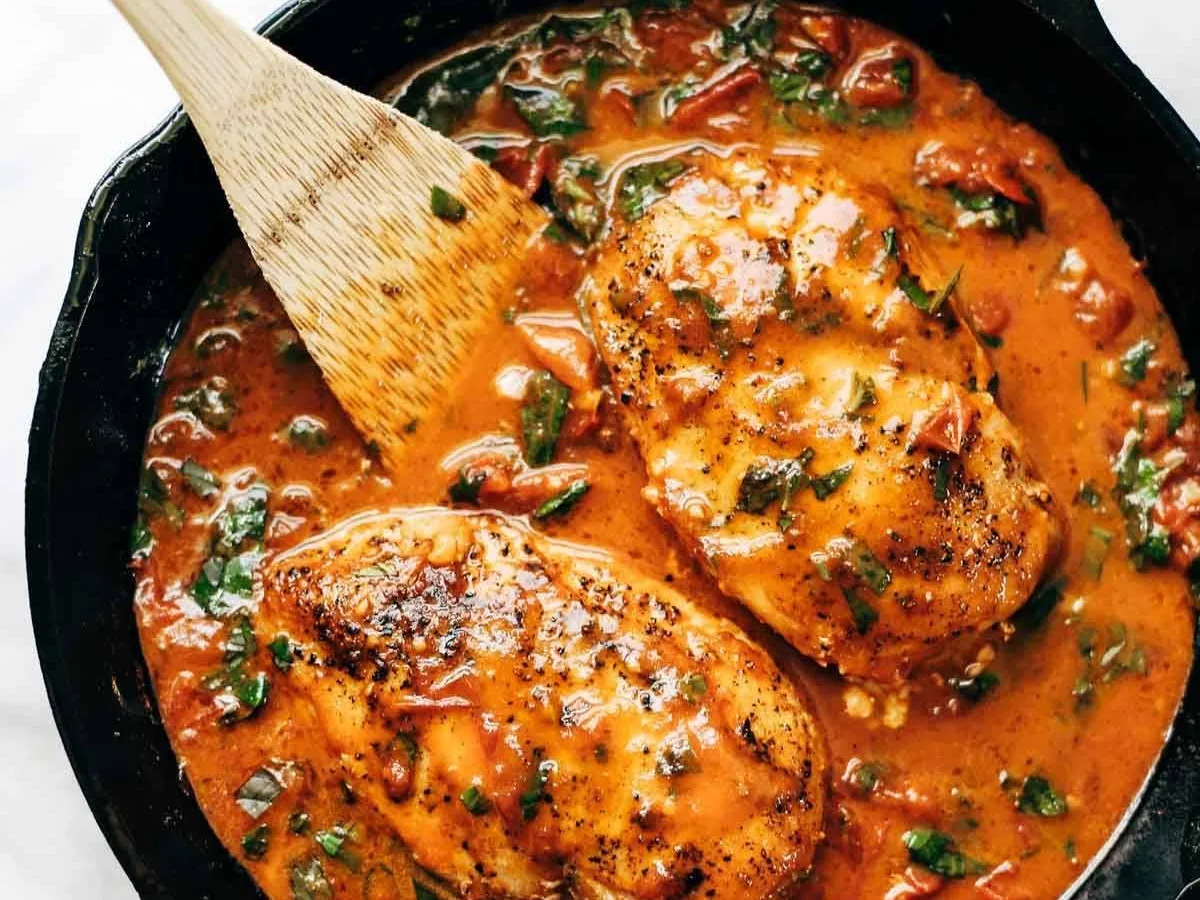 Chicken Cutlet Paillards with Basil Butter