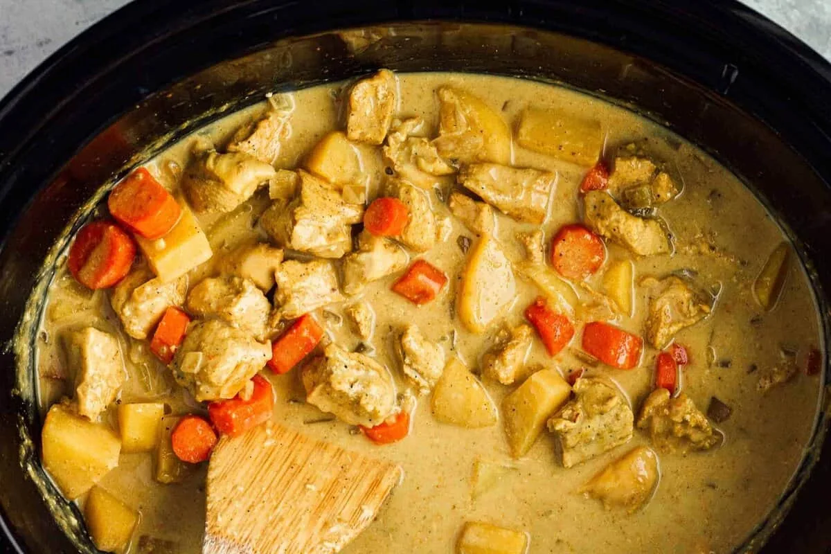 Slow Cooker Chicken and Green Onion Curry