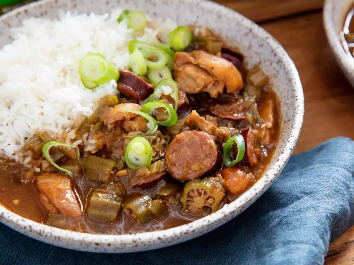 Chicken Okra Gumbo with Sausage