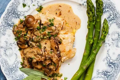 Chicken Prosciutto with Mushroom Sauce