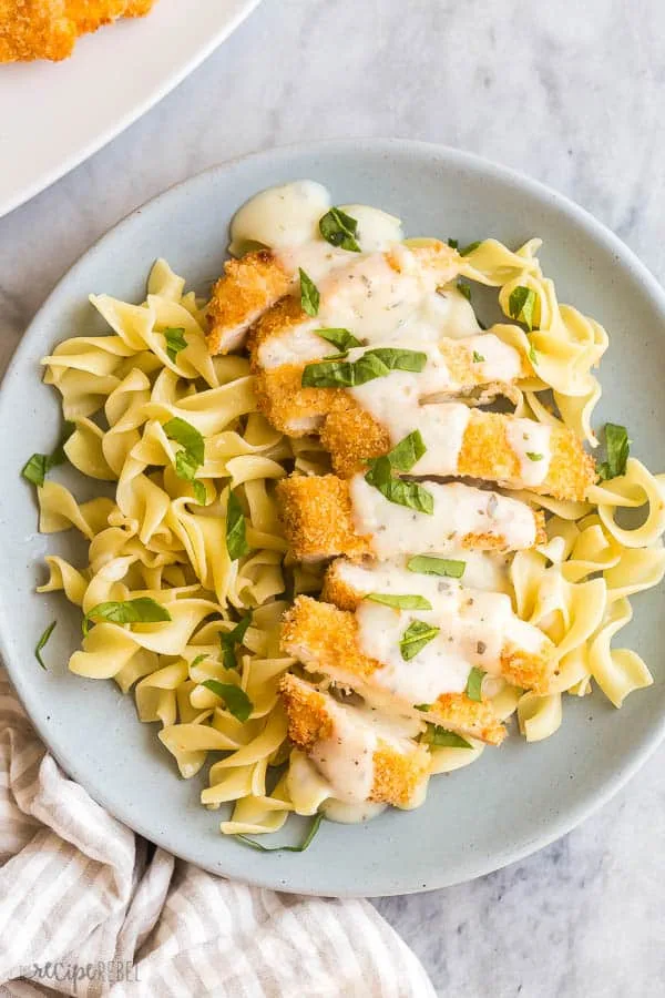 Chicken with Basil Cream Sauce