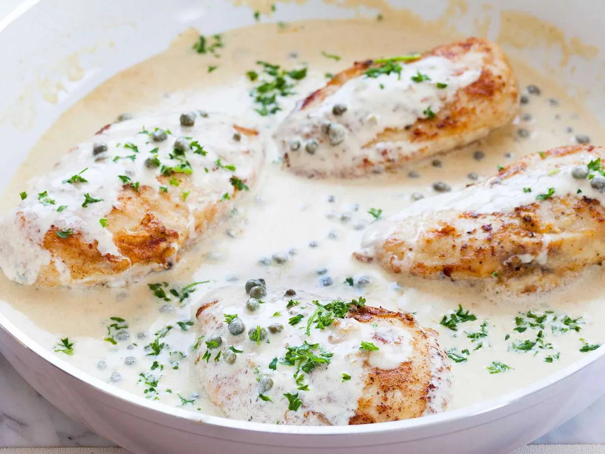 Chicken With Cream Sauce