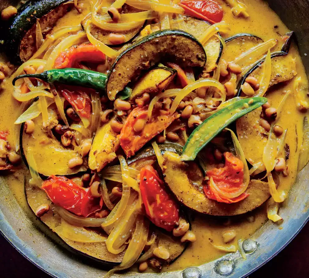 Chilean Black-Eyed Peas & Winter Squash