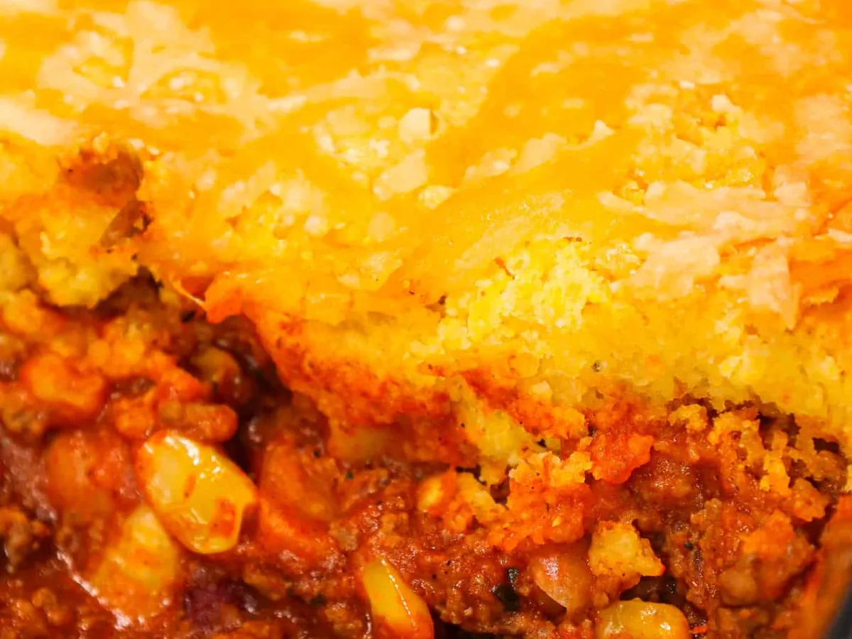Chili Casserole with Cornbread
