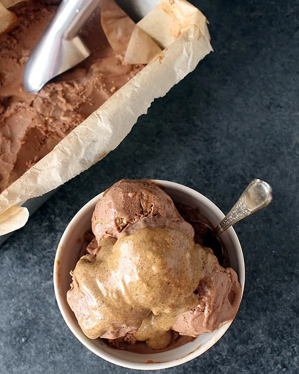 Chocolate Almond Butter Ice Cream