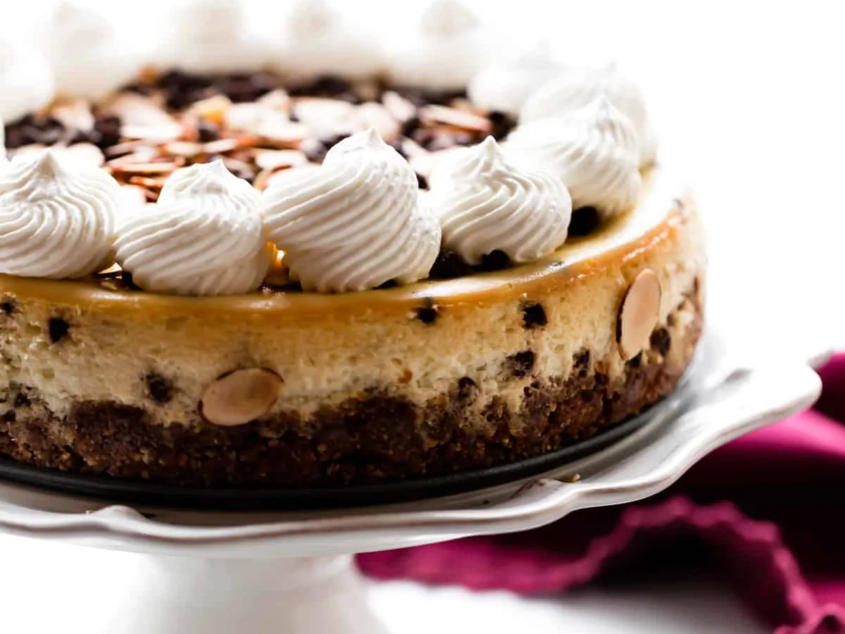 CHOCOLATE-AMARETTO CHEESECAKE